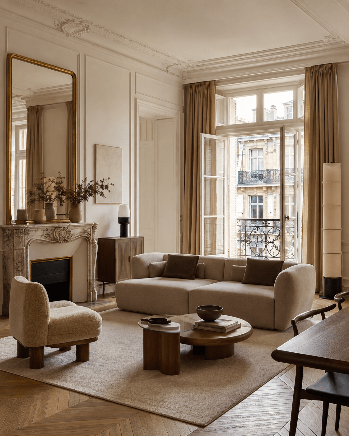 Appartement parisien élégant du projet Appartement Rivoli